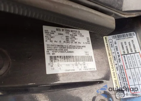 2007 Ford Expedition Xlt z USA, uszkodzony, nr VIN 1FMFU155X7LA06840